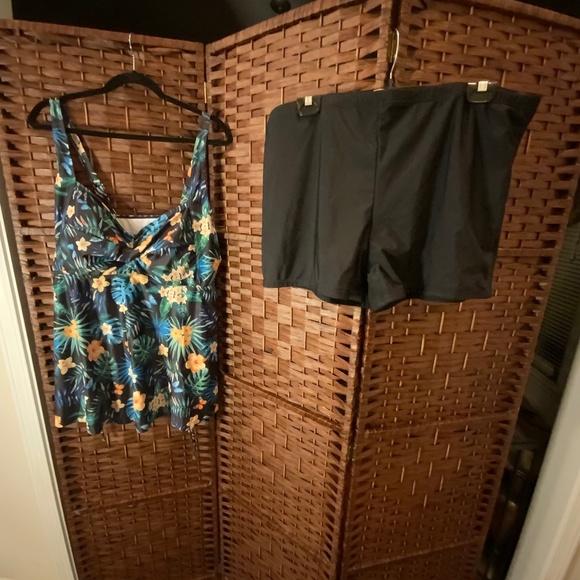 Aqua Eve Tankini boyshort swimsuit - Picture 1 of 10